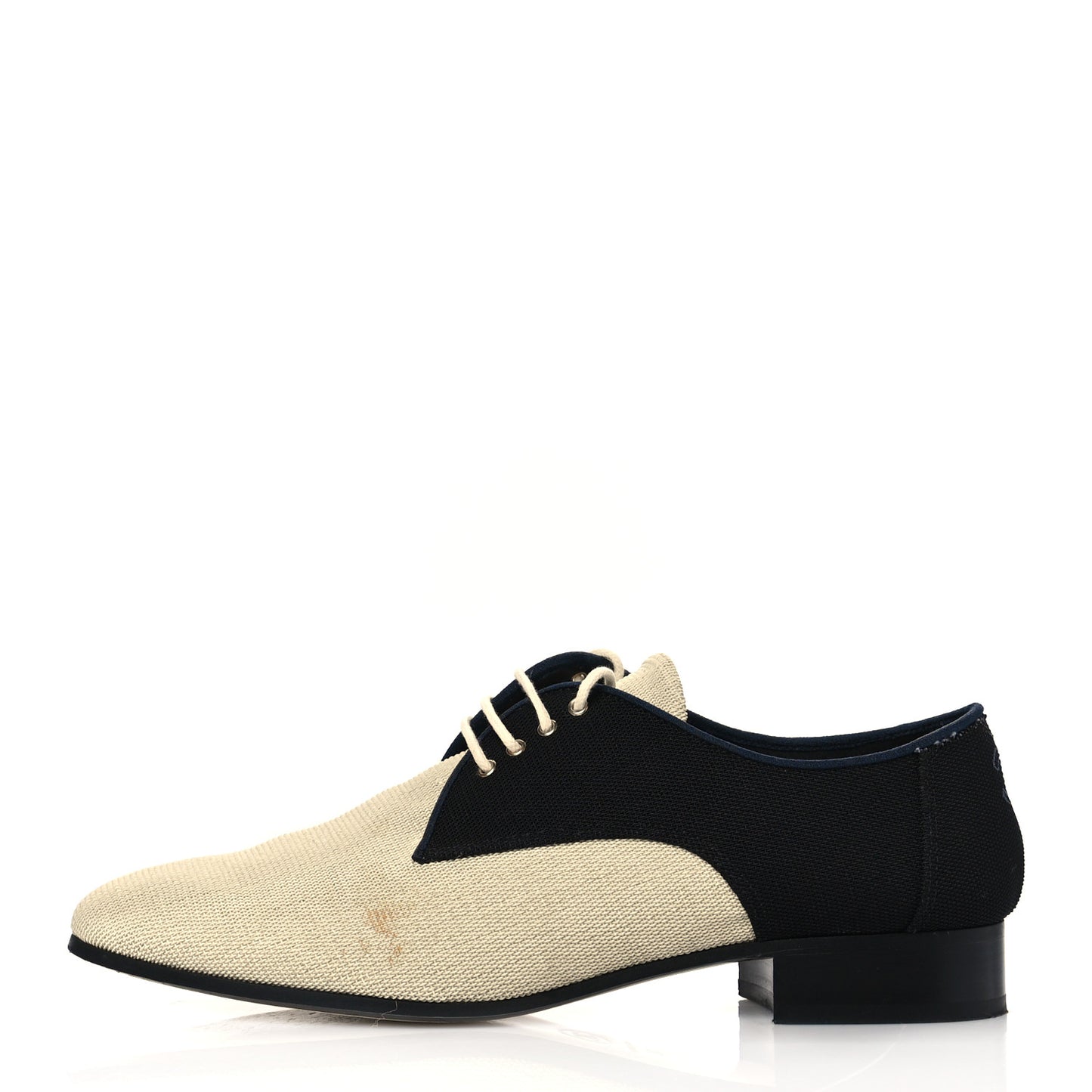 Fabric Lace Up CC Oxfords 39 Beige Black