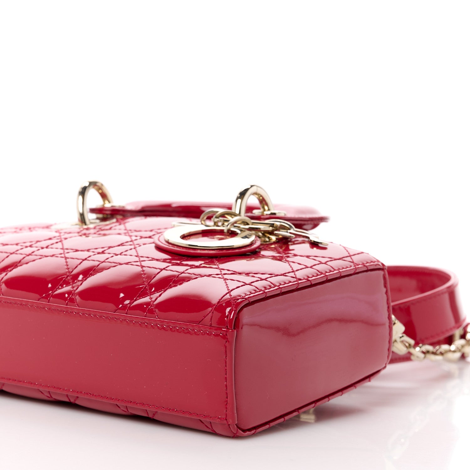 Christian Dior Patent Cannage Small Lady D-Joy Red 10 of 10
