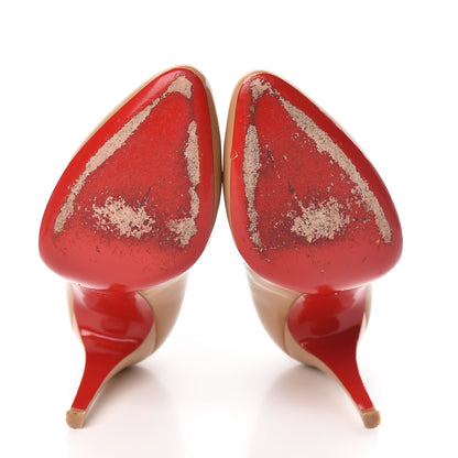 Christian Louboutin Jazz Calfskin Decollete 868 100 Pumps 39.5 Camel 7 of 12