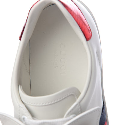 Gucci Calfskin Ayers Web Womens Ace Bow Lace Sneakers 35.5 White 5 of 7