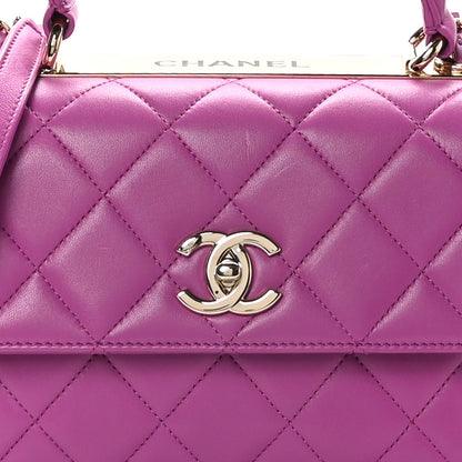 Chanel Lambskin Quilted Small Trendy CC Flap Dual Handle Bag Pink 9 of 11