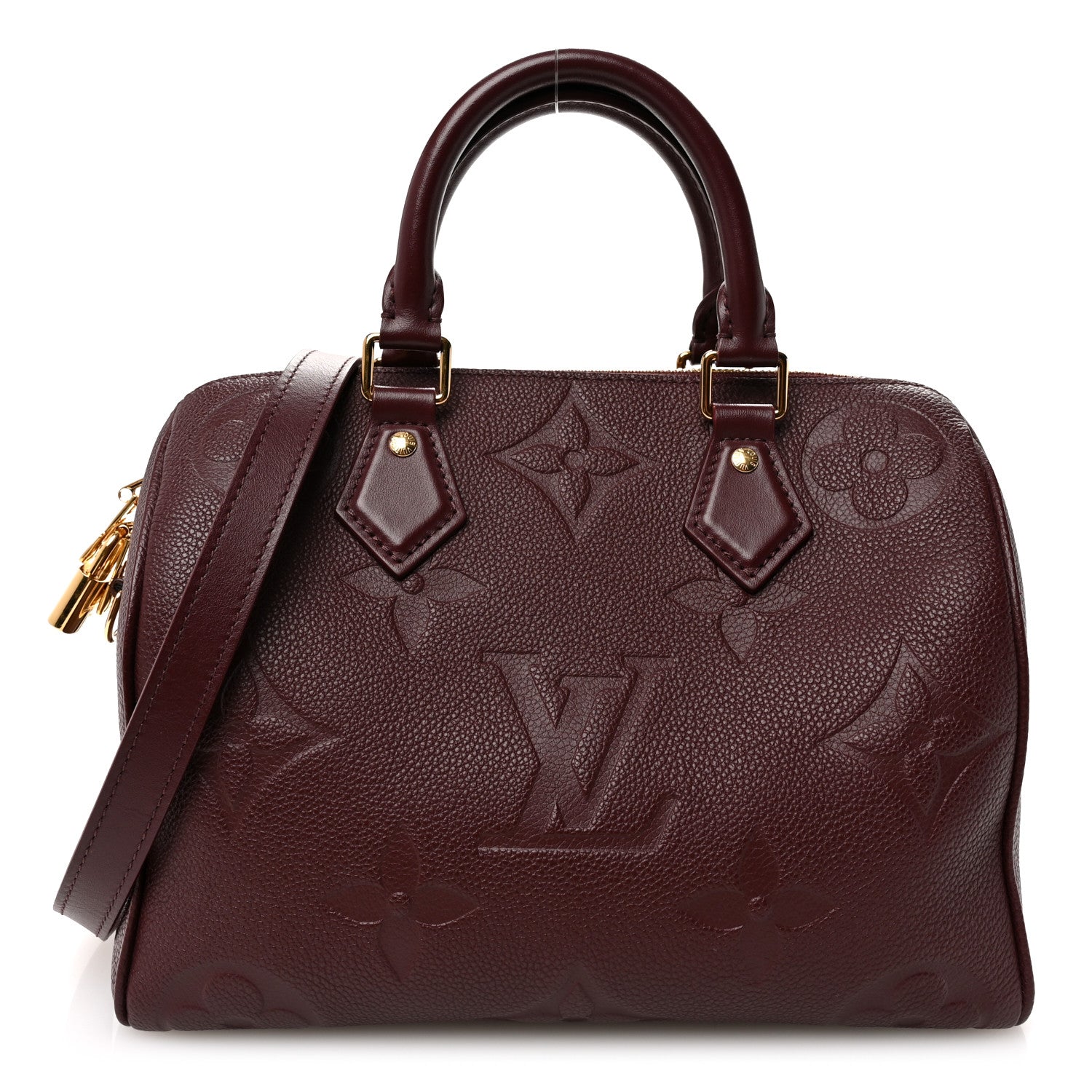 Louis Vuitton Empreinte Monogram Giant Speedy Bandouliere 25 Wine 1 of 9