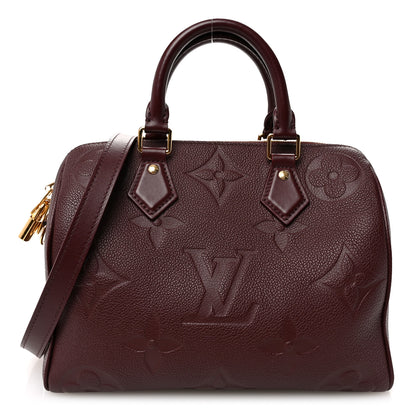 Louis Vuitton Empreinte Monogram Giant Speedy Bandouliere 25 Wine 1 of 9