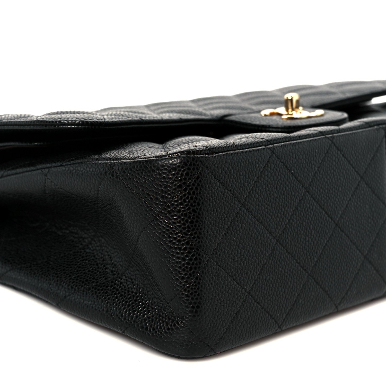 Chanel Caviar Quilted Jumbo Double Flap Black 10 of 11
