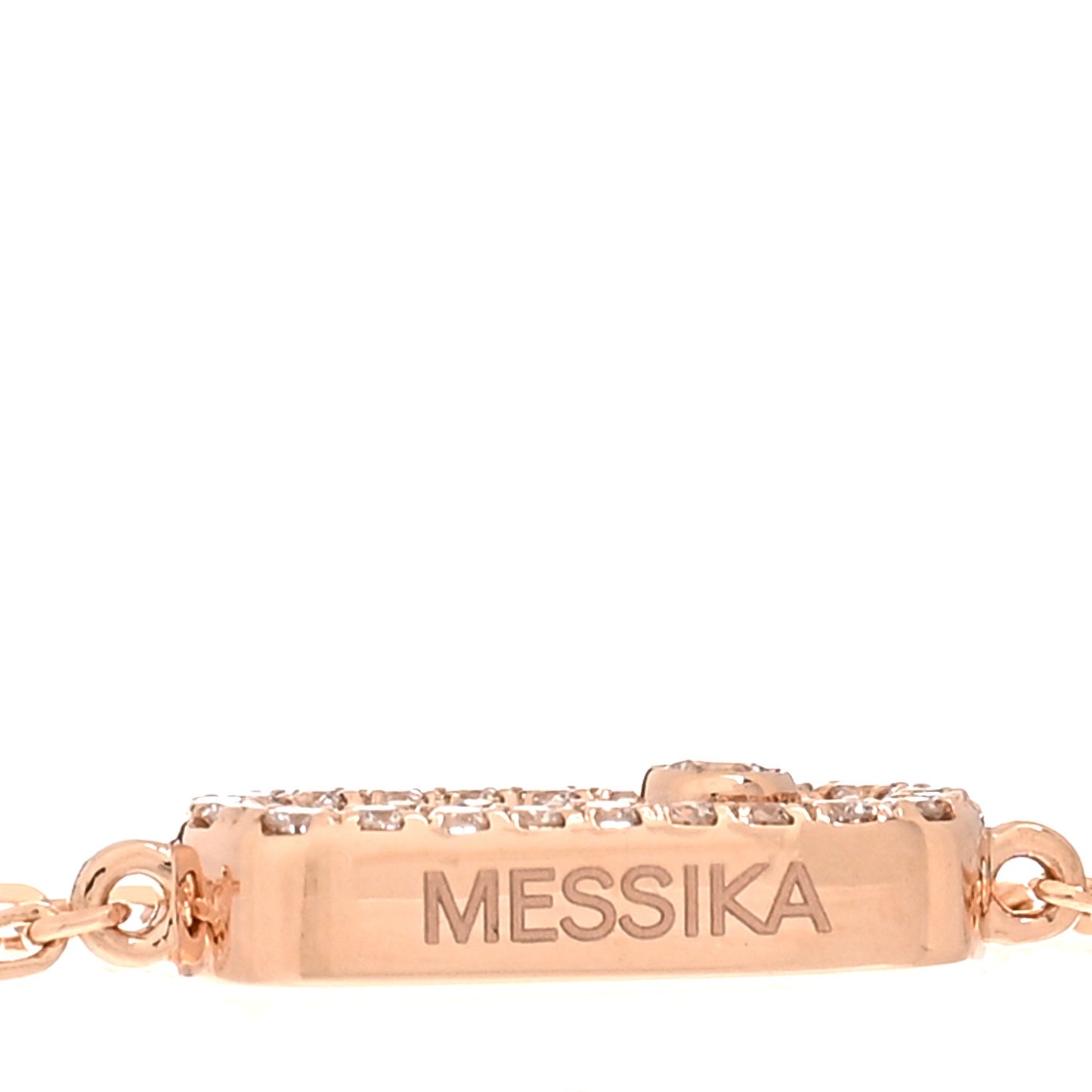 18K Rose Gold Diamond Messika Care(s) Pave Bracelet