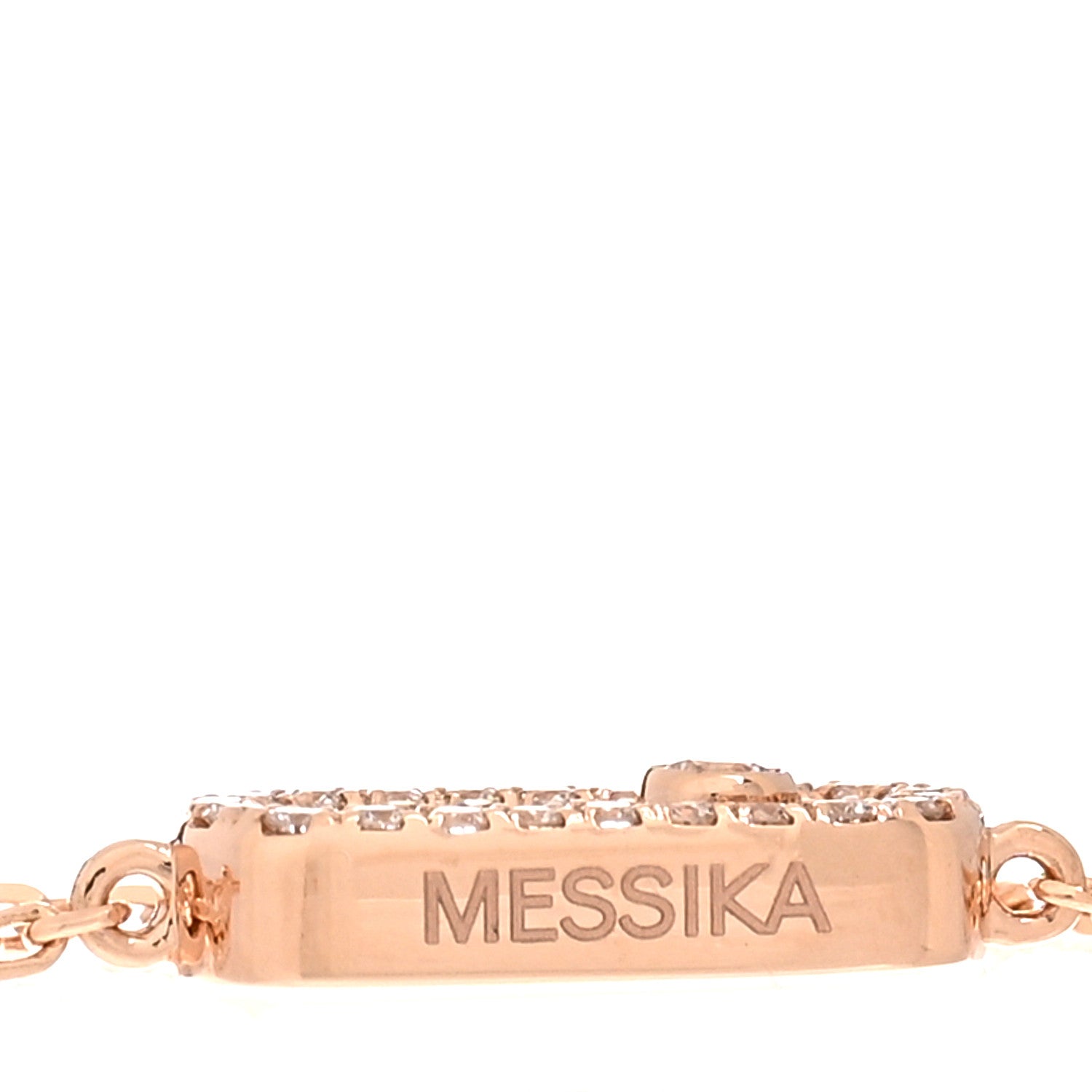 Messika 18K Rose Gold Diamond Messika Care(s) Pave Bracelet 4 of 5