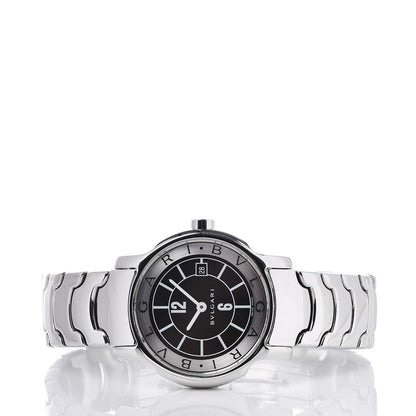 Bulgari Stainless Steel 29mm Solotempo Quartz Watch Black 3 of 6