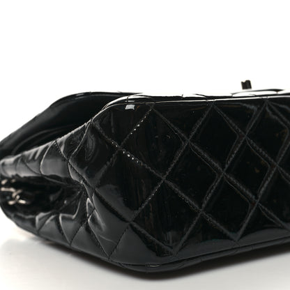 Chanel Patent Quilted Jumbo Double Flap Black 10 of 11