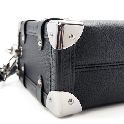 Louis Vuitton Grained Calfskin Side Trunk MM Black 7 of 8