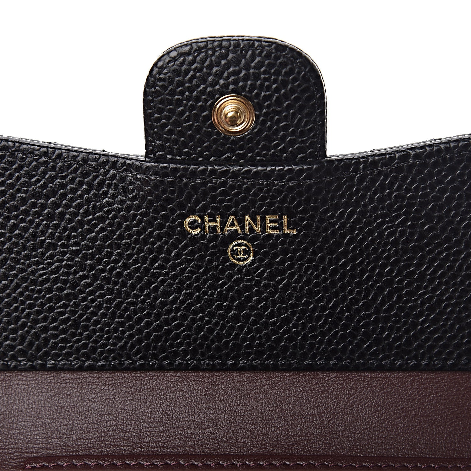 Chanel Caviar Quilted Compact Flap Wallet Black 6 of 8