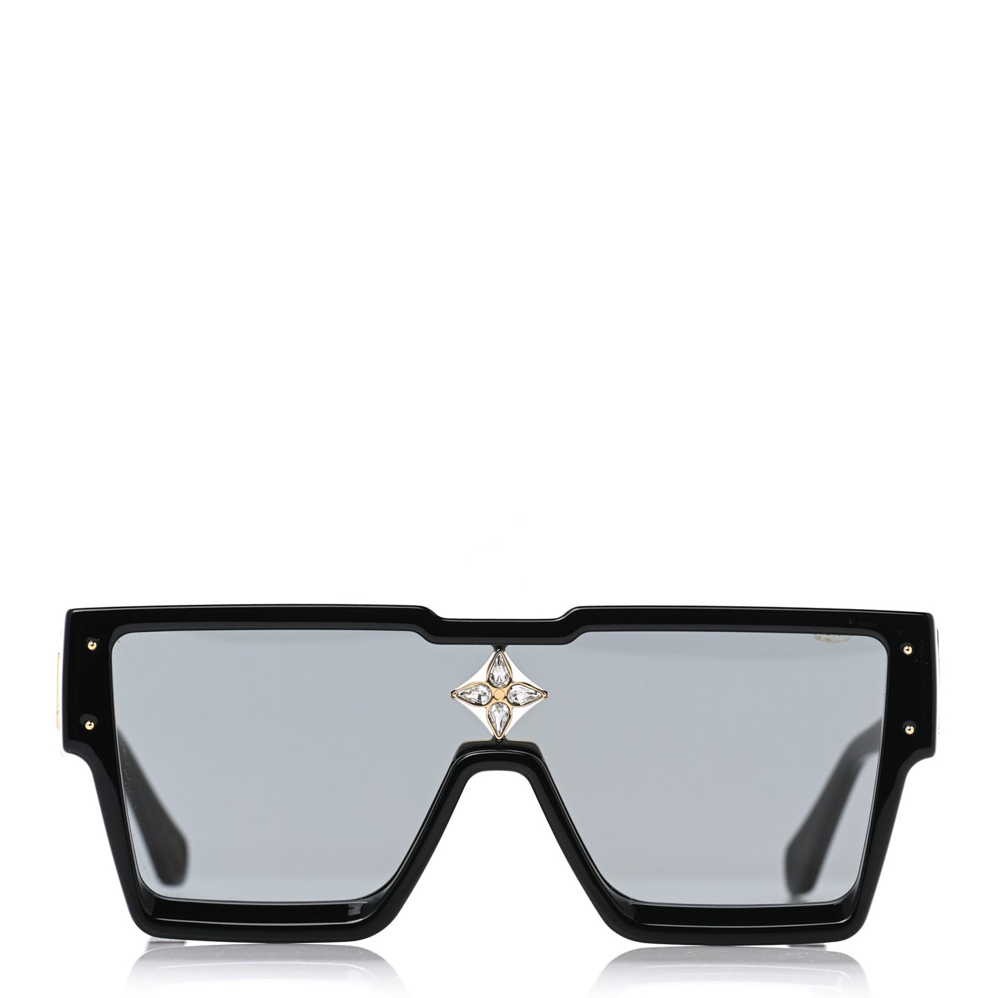 Acetate Swarovski Crystal Cyclone Sunglasses Z1578W Black