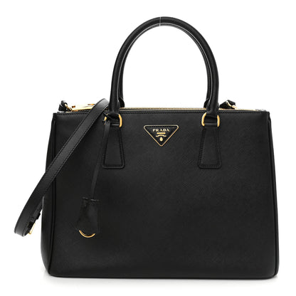 Prada Saffiano Lux Large Galleria Double Zip Tote Baltico 1 of 9