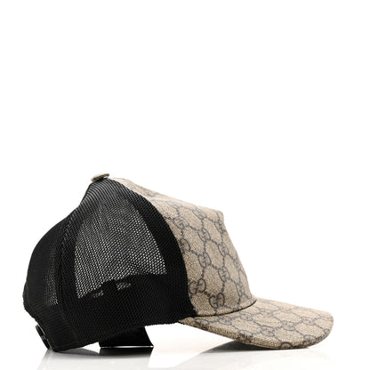 Gucci GG Supreme Monogram Baseball Hat Beige 5 of 11