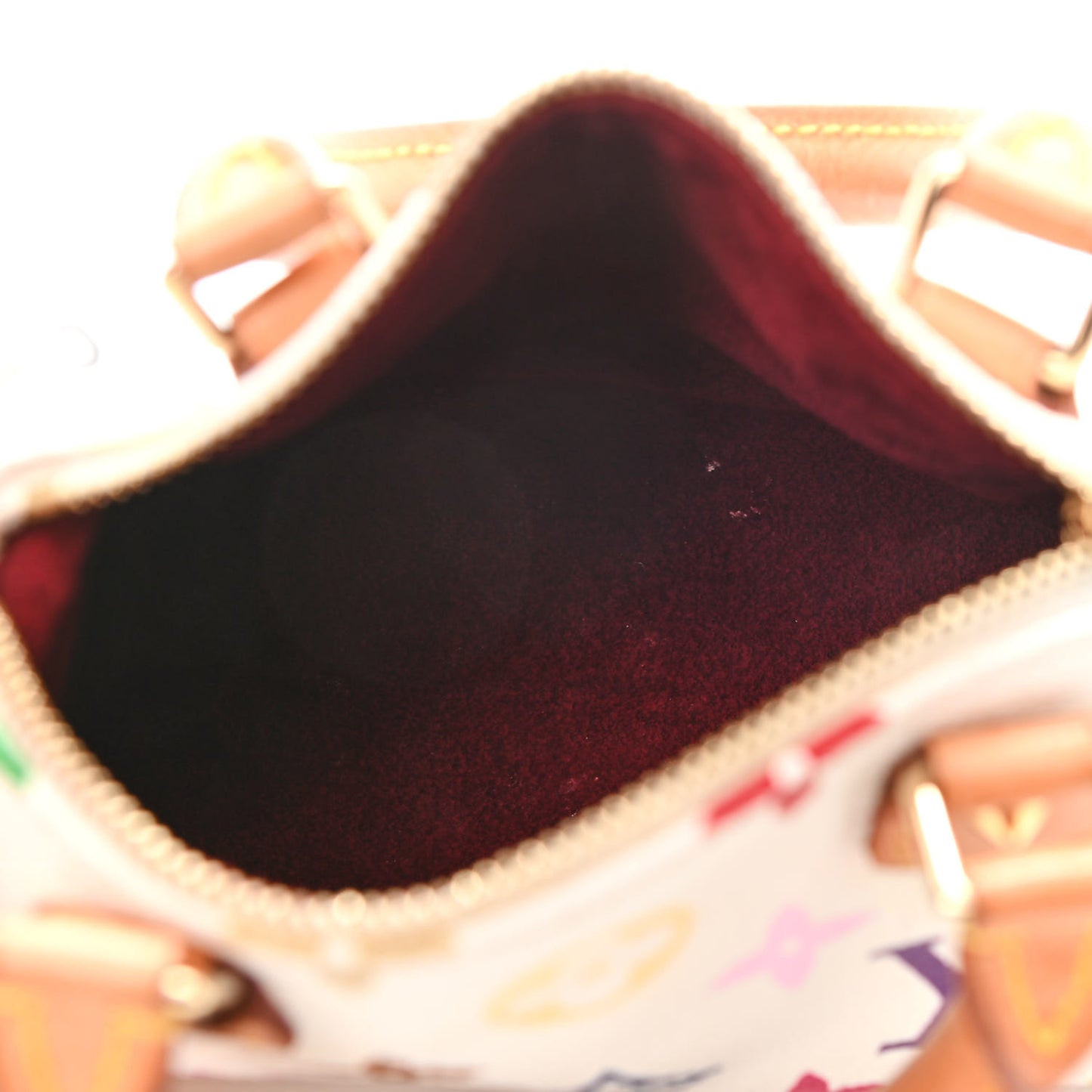 Monogram Multicolor Mini Sac HL Speedy White