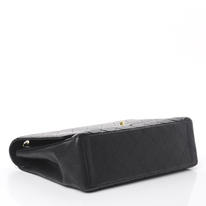 Chanel Caviar Quilted Maxi Single Flap Black 3 of 9