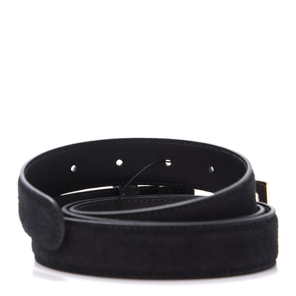 Gucci Suede Icaro G Cube 25mm Belt 95 38 Black 4 of 6
