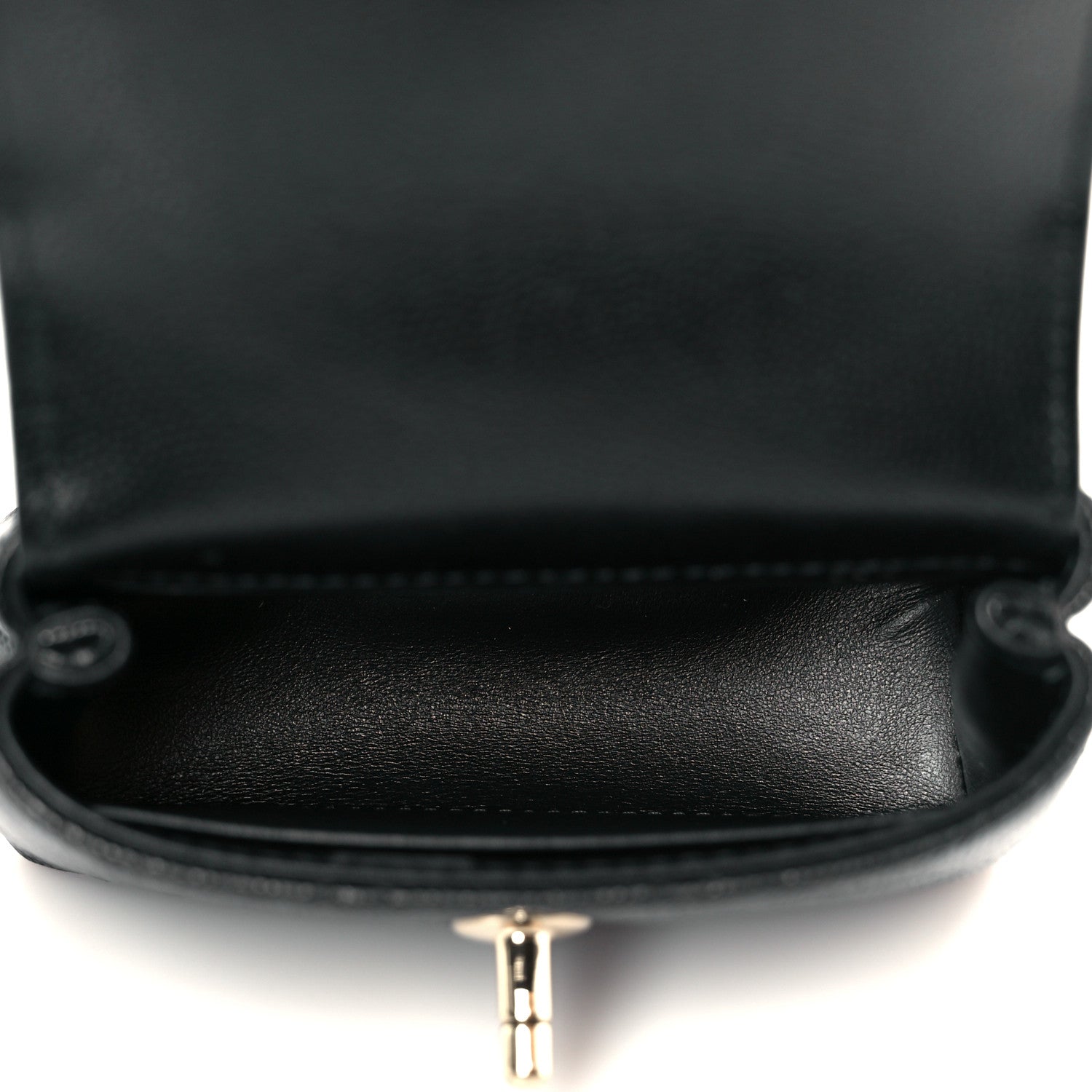 Chanel Caviar Quilted Nano Coco Handle Clutch With Chain Black 5 of 12