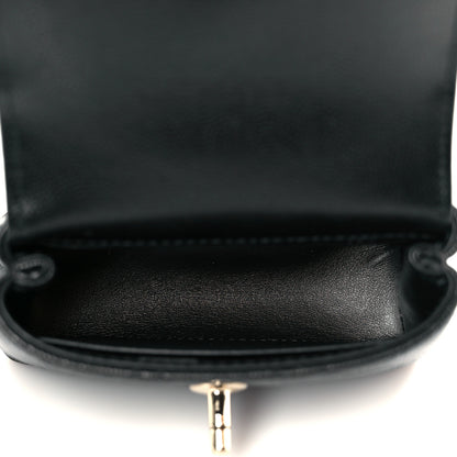 Chanel Caviar Quilted Nano Coco Handle Clutch With Chain Black 5 of 12