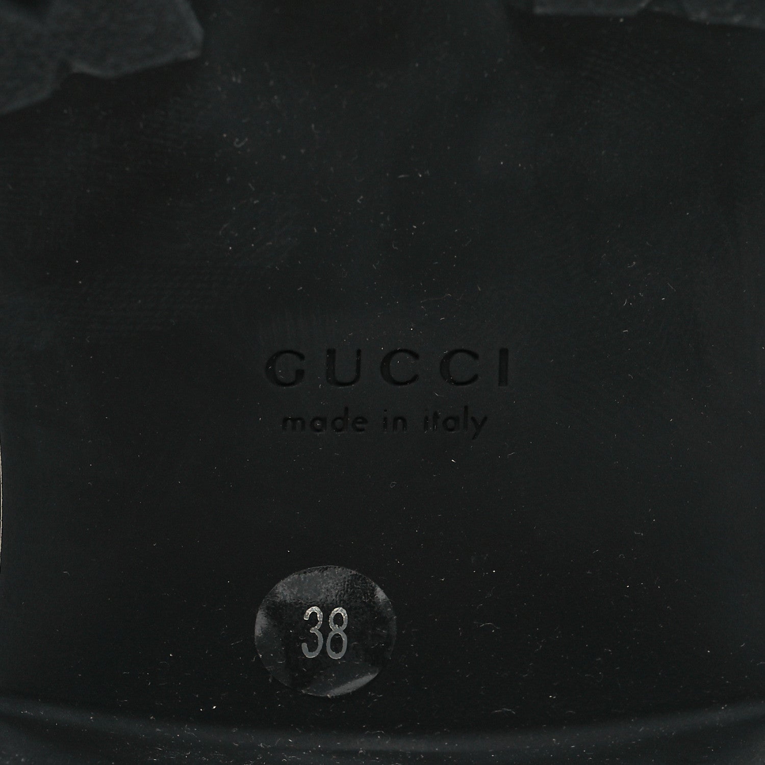 Gucci Nappa Cordovan Lux GG Matelasse Buckled Platform Lug Sole 60mm Loafers 38 Black 7 of 9