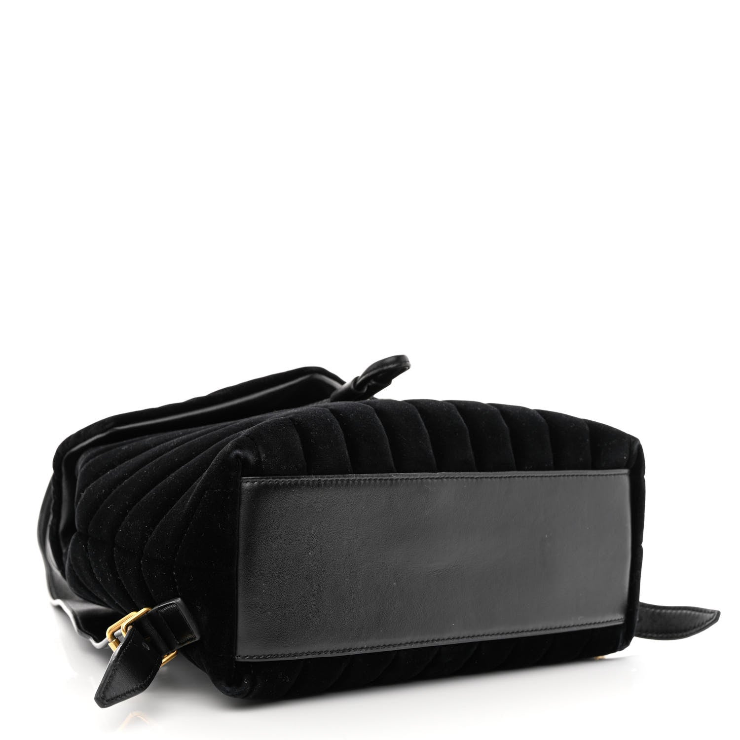 Saint Laurent Velvet Y Quilted Monogram Small Loulou Backpack Black 4 of 10