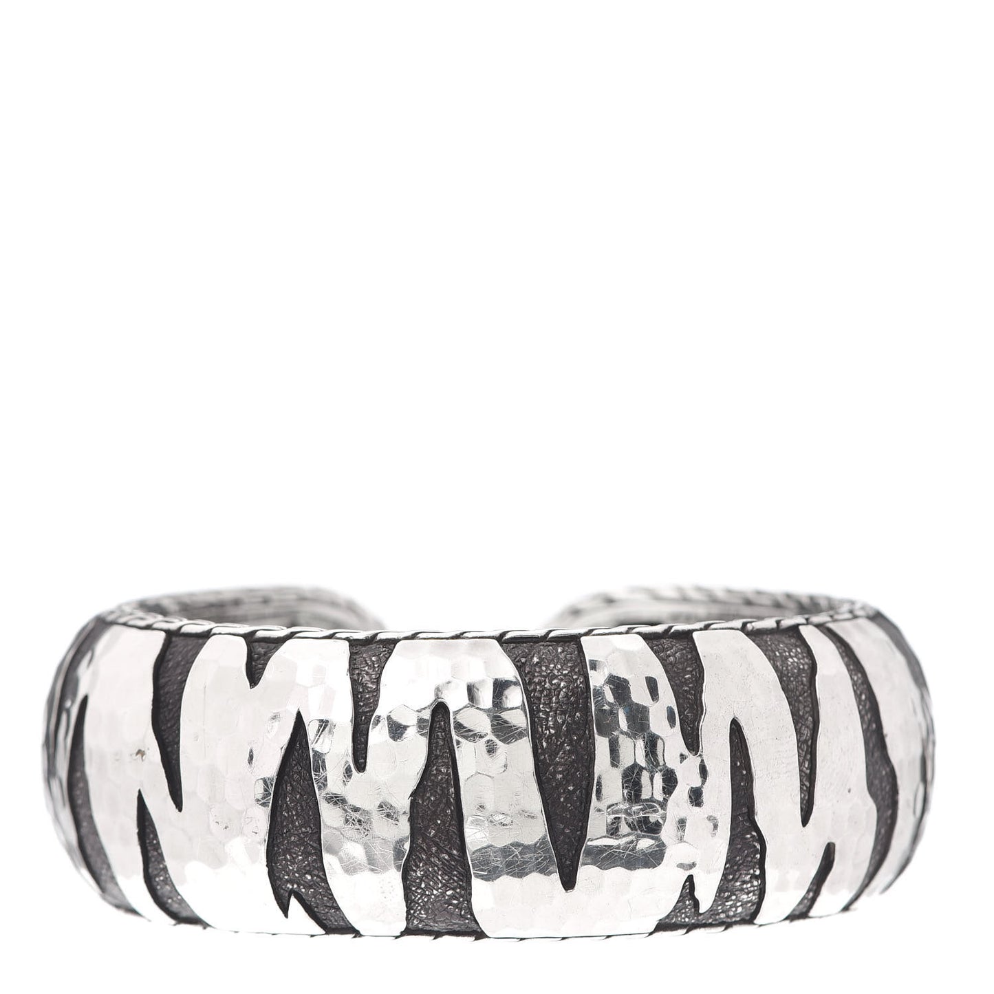 Sterling Silver Palu Macan Tiger Stripe Cuff Bracelet