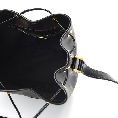 Fendi Calfskin Coated Canvas Pequin Bucket Bag Tobacco 5 of 11