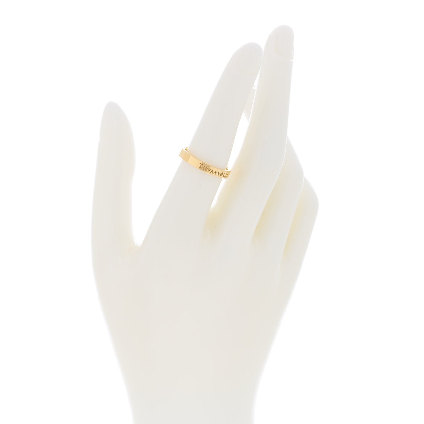 18K Yellow Gold T&CO Band Ring 53 6.5