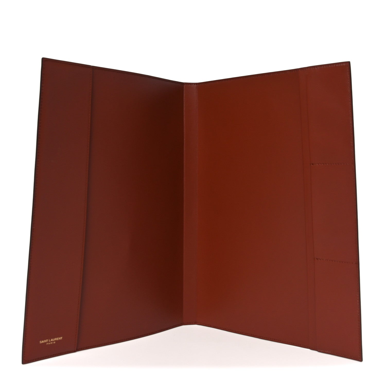 Saint Laurent Classic Toile Monogram A6 Agenda Sleeve Chocolate Kaki 4 of 6