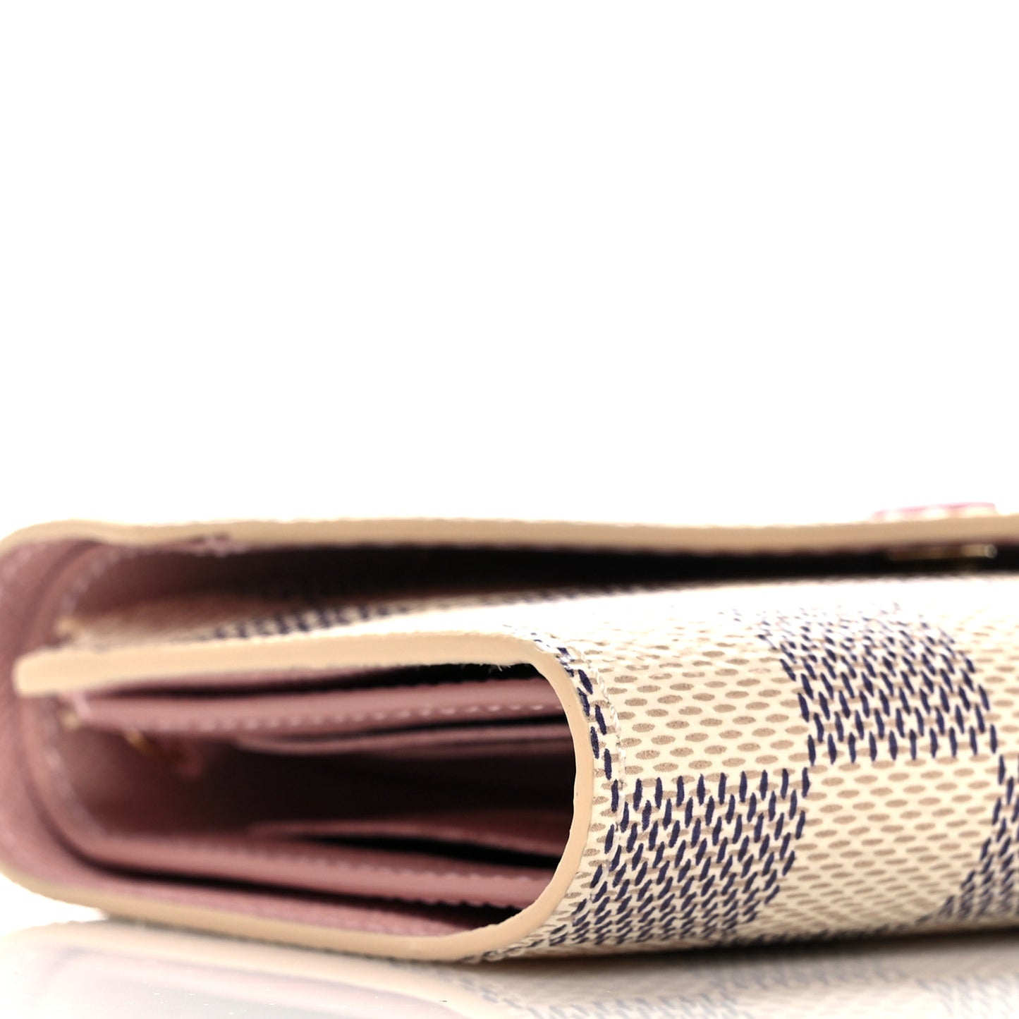 Damier Azur Victorine Wallet Rose Ballerine
