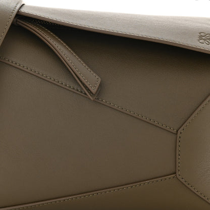 Loewe Calfskin Small Puzzle Bag Dark Khaki Green 7 of 9