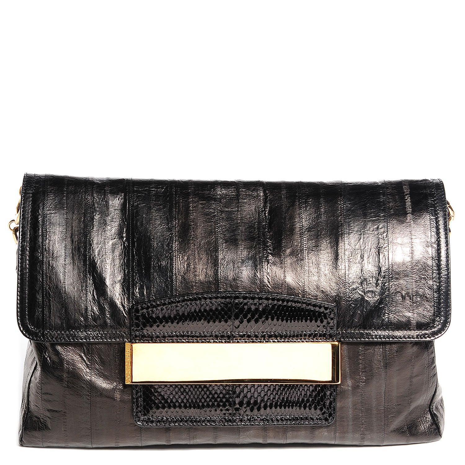 Jimmy Choo Eel Skin Carolina Oversized Clutch 1 of 6