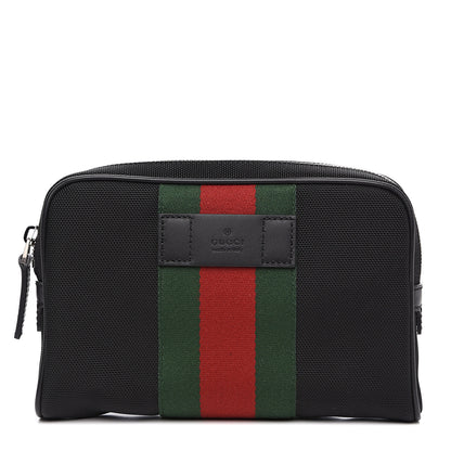 Gucci Canvas Web Slim Belt Bag Black 1 of 9