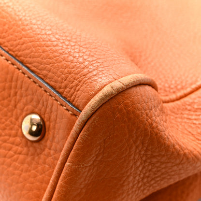 Gucci Cellarius Calfskin Medium Bamboo Shopper Tote  Orange 18 of 18