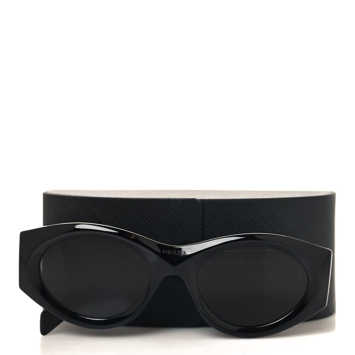Acetate Oval Symbole Sunglasses SPR 20Z Black