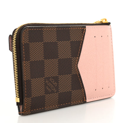 Louis Vuitton Damier Ebene Recto Verso Card Holder Rose Ballerine 3 of 7