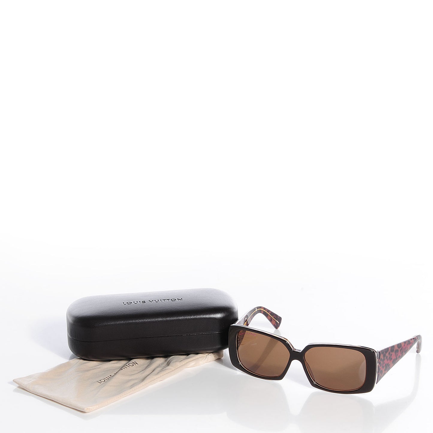 Leopard Marquise Sunglasses Brown Z0207W
