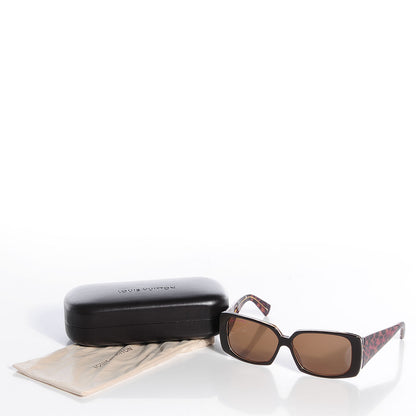 Louis Vuitton Leopard Marquise Sunglasses Brown Z0207W 5 of 5