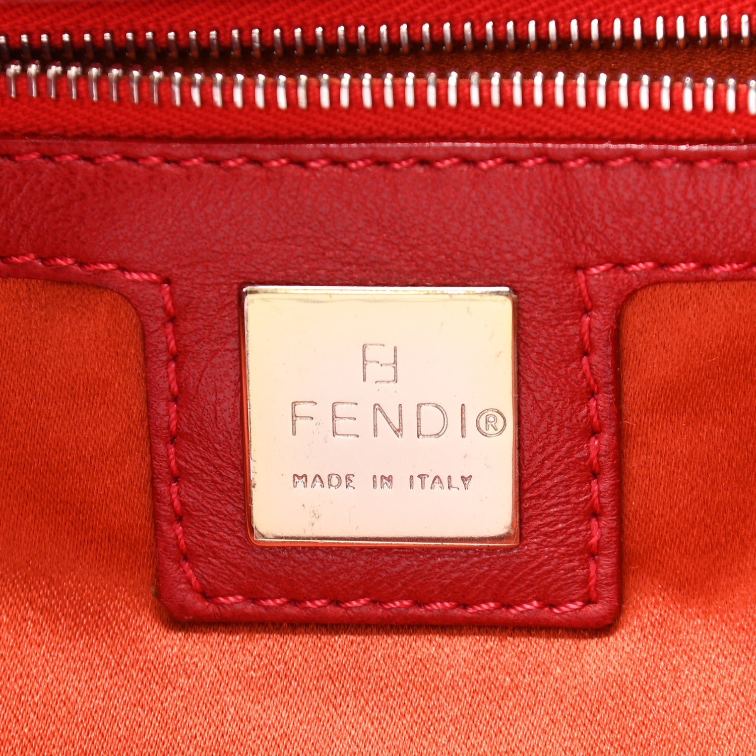 Fendi Nappa Hobo Red 8 of 9