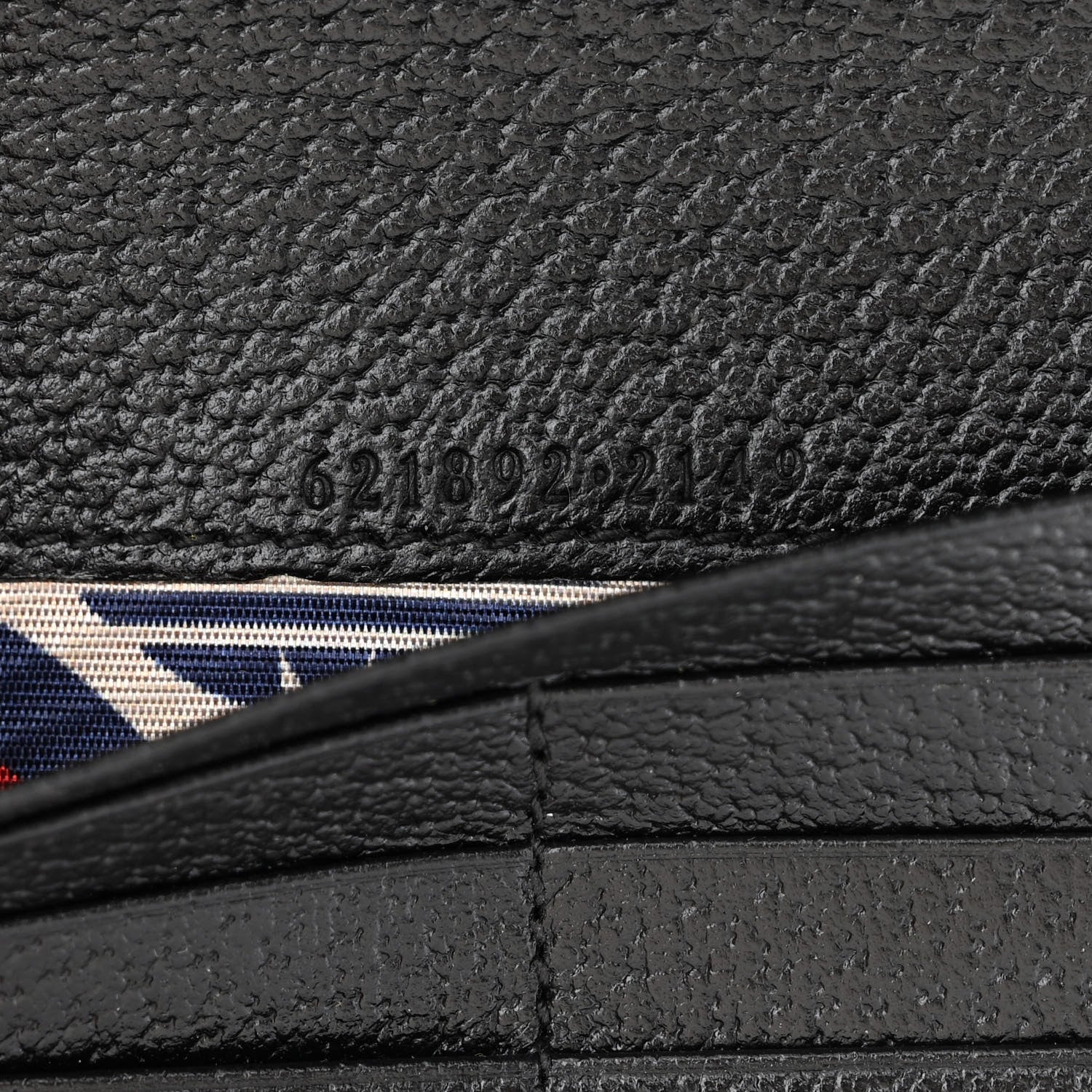 Gucci X ADIDAS Textured Dollar Calfskin Trefoil Embossed Wallet On Chain Off White Black 7 of 11
