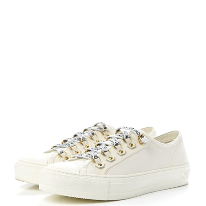 Christian Dior Canvas Walk'n Dior Low Top Sneakers 38.5 White 3 of 9