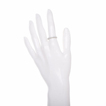 Tiffany Platinum Diamond 2.2mm Embrace Half Circle Band Ring 53 6.5 2 of 6