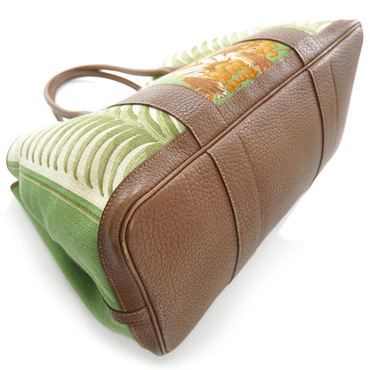 Hermes Toile Negonda Leather Tigre Royale Garden Party 35 4 of 9