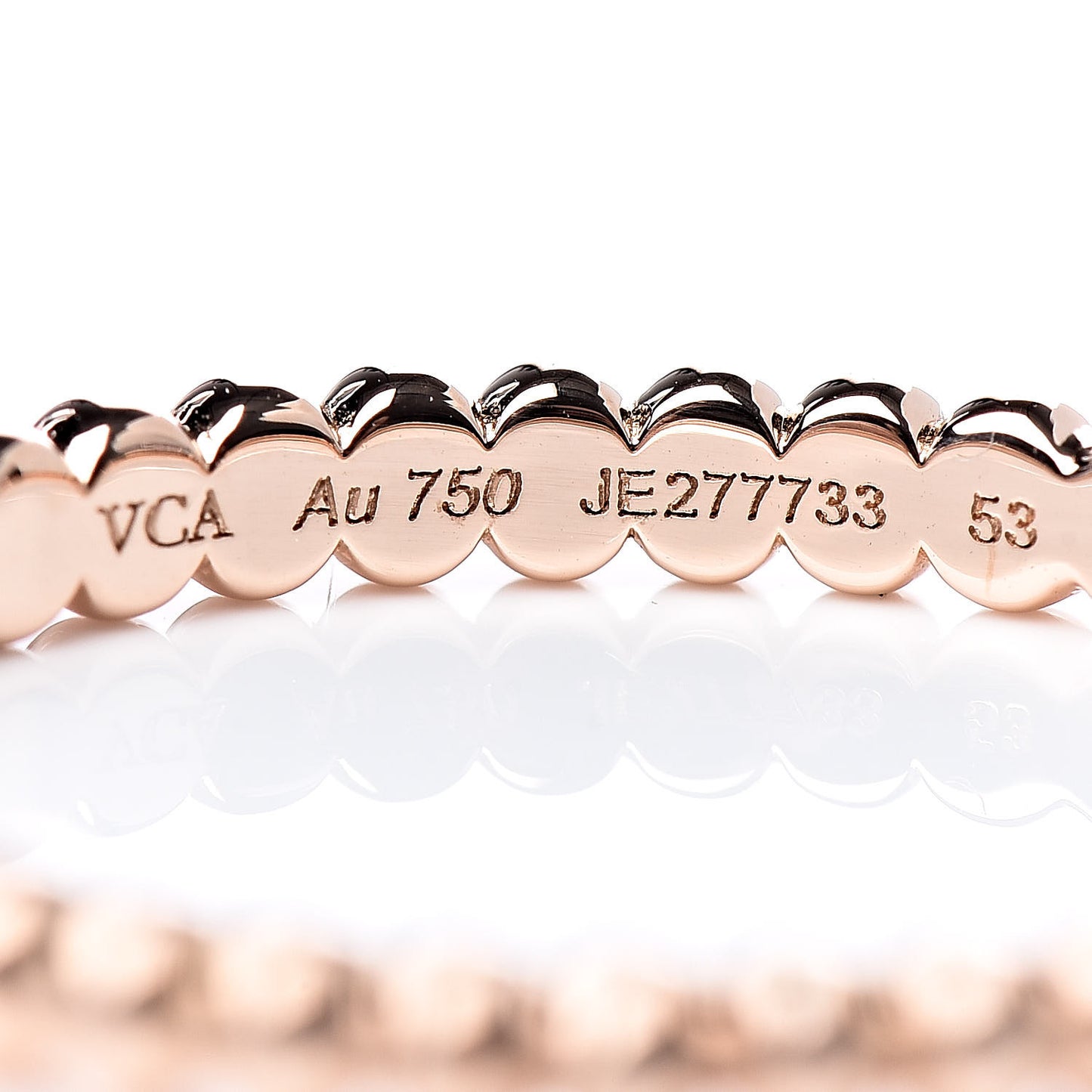18K Rose Gold Small Perlee Ring 53 6.25