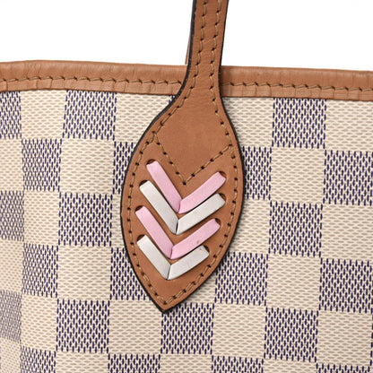 Louis Vuitton Damier Azur Braided Neverfull MM Orange 22 of 27
