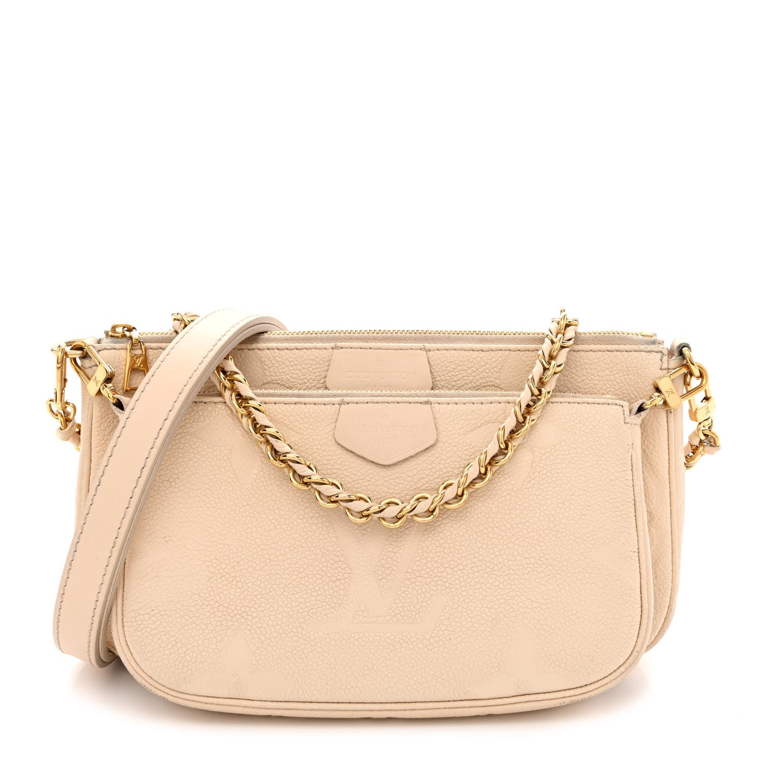 Louis Vuitton Empreinte Monogram Giant Multi Pochette Accessories Cream 1 of 11