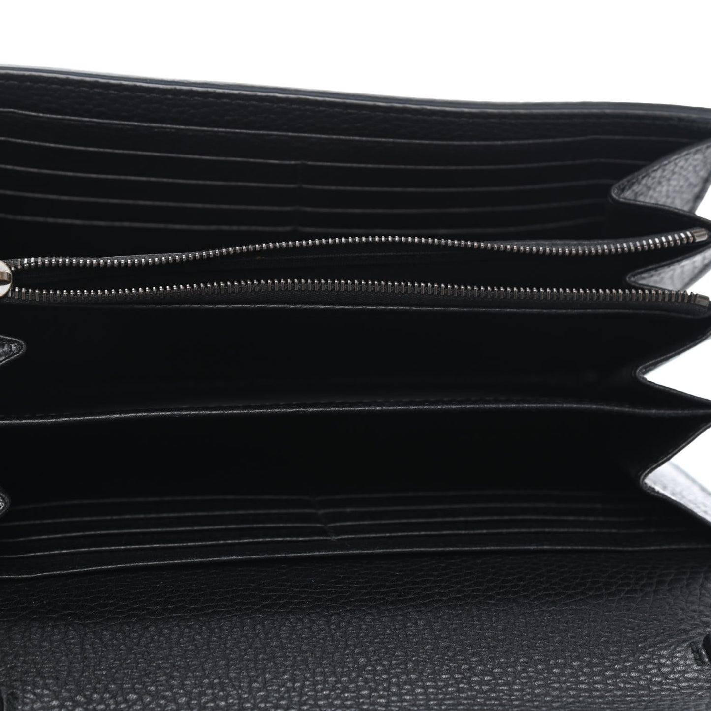 Calfskin GG Marmont Chain Wallet Black