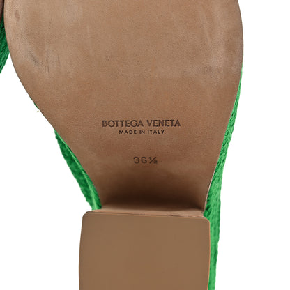 Bottega Veneta Knit Fabric Slide Platform 115 Wedge Sandals 36.5 Grass 6 of 11