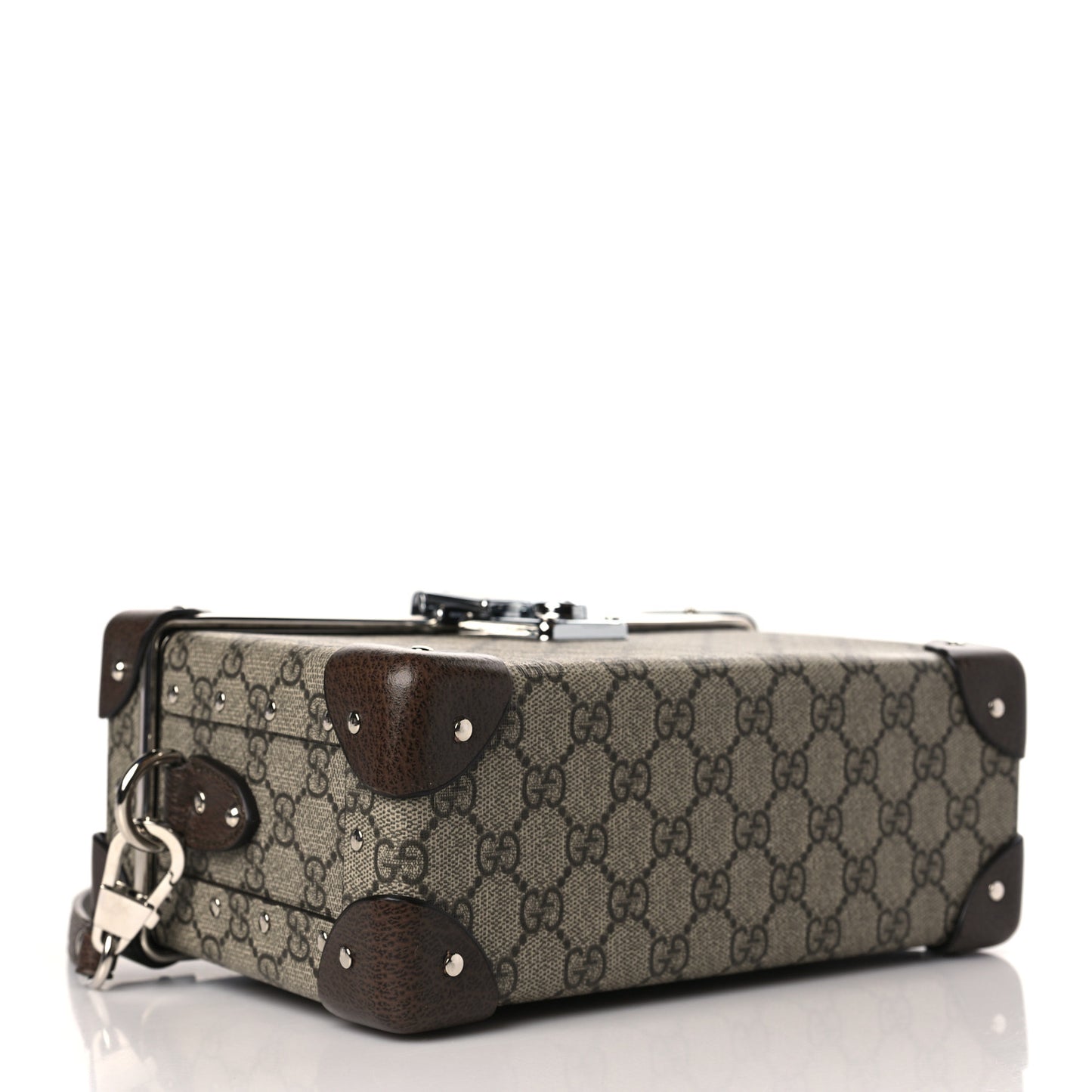 GG Supreme Monogram Globe-Trotter Beauty Case Brown