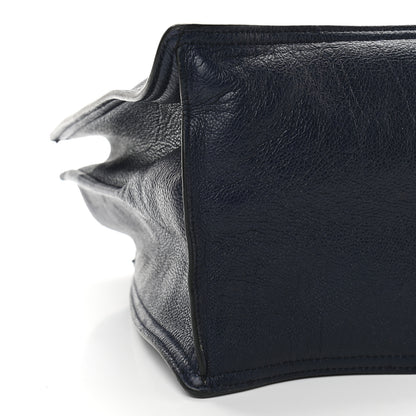 Prada Glace Calfskin Etiquette Shopping Bag Black Astrale 9 of 11