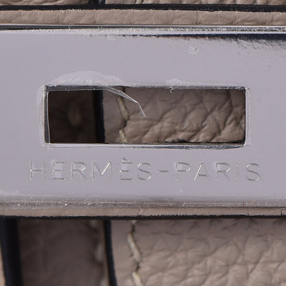 Hermes Taurillon Clemence Birkin 35 Gris Tourterelle 18 of 33